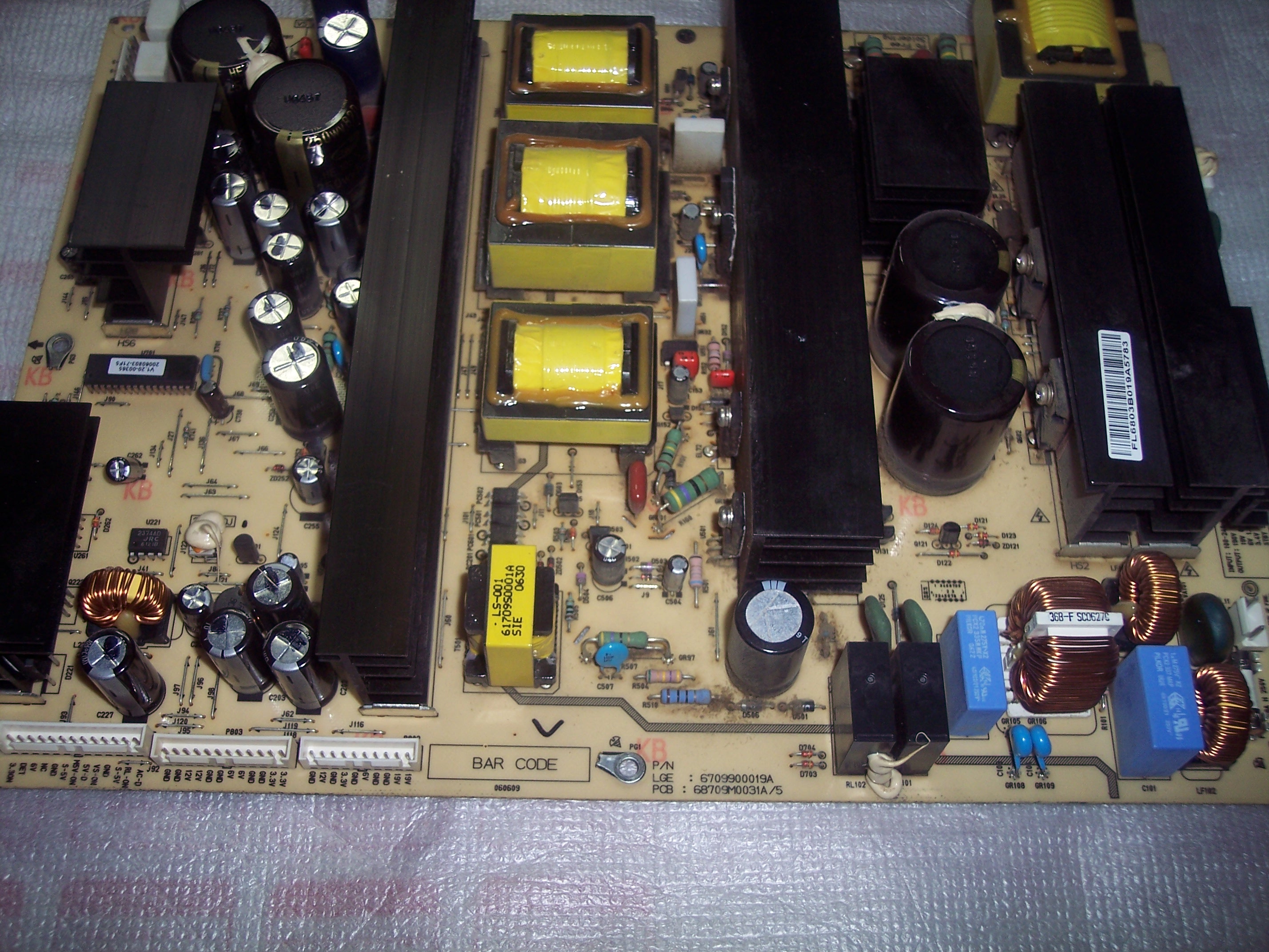 LGE : 67009900019A , PCB:68709M0031A/5 ,FL6803B019A5783 - LG 42PC1RV