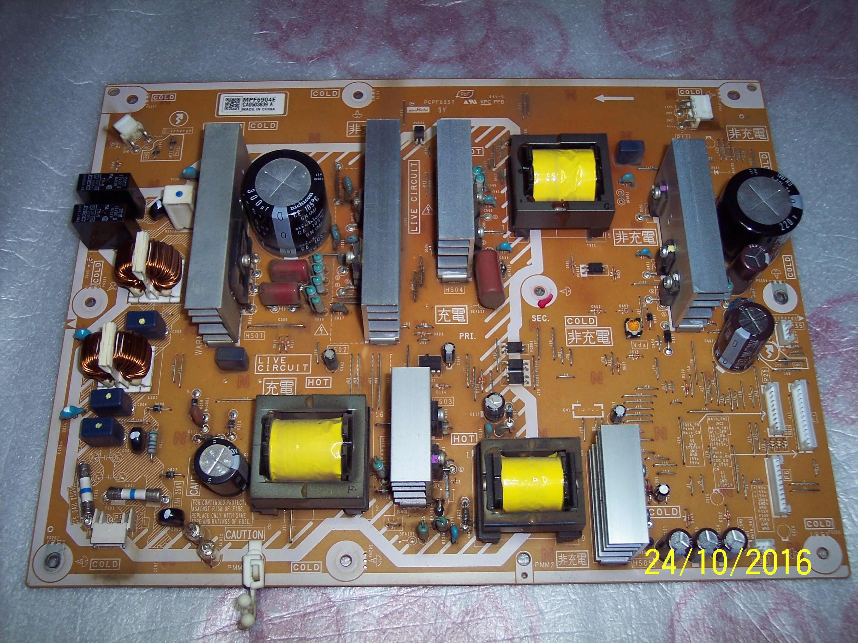 MPF6904E, CA0503839A, PCPF0257 z Panasonic TX-P50C2E